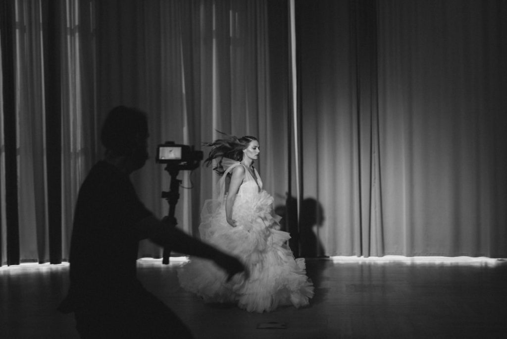 filmmaking BTS vapricot magfuse.com dominis official bride dress wedding dress fashion shooting